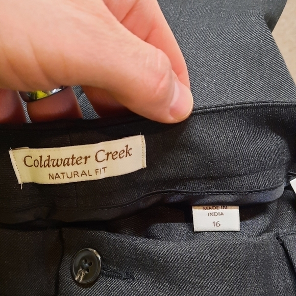NWT Coldwater Creek (Size 16) Pants Black - Picture 9 of 10